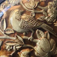 تابلو پرنده برنزی|کلکسیون اشیاء عتیقه|تهران, اختیاریه|دیوار