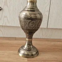 گلدان برنز قلم کاری شده
