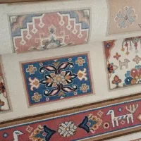 ایینه قدی ،گیلیم فرش،قلیون مدرن مشکی|آینه|رشت, نظری|دیوار