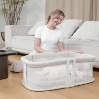 گهواره برقی و تخت کنار مادر ماستلا|تخت و صندلی بچه|مشهد, عبادی|دیوار