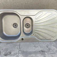 سینگ ظرفشویی البرز استیل قدیمی زخیم در ابعاد1*50