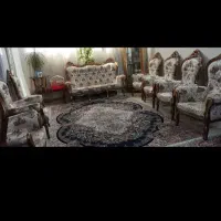 مبل استیل چوب گردو