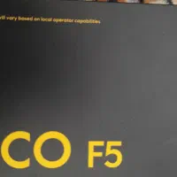 گوشی پوکو f5 در حد نو رم 12 حافظه 256