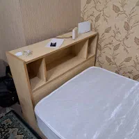 تخت کتابخونه دار با تشک رویال در حد نو