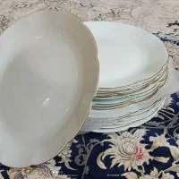 ۱۸عدد بشقاب آرکوپال لب طلایی  مناسب جهیزیه