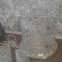 سطل و جادستمال جاکارد وچنگال  ملیله