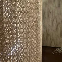 پرده تور کرم جنس عالی  سالنی