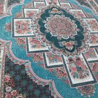 فرش نه متری رنگ آبی