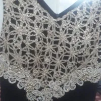 لباس مجلسی جنس سنگین وخیلی مشکی  منجقامحکم