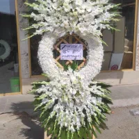 تاج گل ترحیم و تبریک در بازار گل بهشت زهرا|گل و گیاه طبیعی|آفتاب, |دیوار