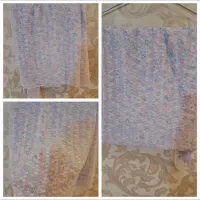 چادر عروس حریر ابریشم سفید نو،عقد،بله برون،مجلسی