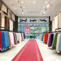 پرده اماده ساتن هفت رنگ