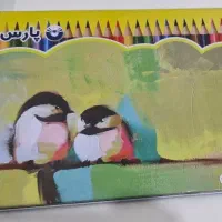 مداد رنگی ۳۶ تایی پارس مداد جعبه فلزی و ۱۲ تایی|لوازم التحریر|شیراز, منطقه هوایی شهید دوران|دیوار