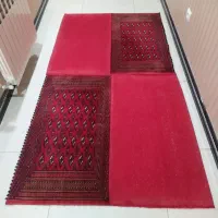 فرش پشتی تلفیقی ترکمن دستباف|فرش|اصفهان, ناژوان|دیوار