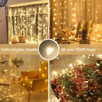 ریسه سوزنی پرده ای 2 متر ارتفاع در  3 متر  طول|ریسه و چراغ تزئینی|کرج, اصفهانی‌ها|دیوار