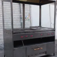 فر ساندویچ و پیتزا مرکب 2 سنگ استیک چدن سرخ کن