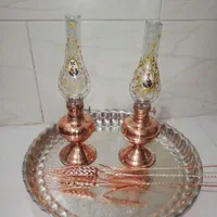 چراغ گردسوز لامپا مسی و برنجی|ریسه و چراغ تزئینی|شیراز, لاله|دیوار