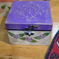 جعبه چوبی کوچک پتینه