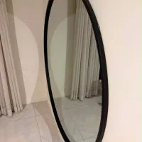 آینه گرد با فریم فلزی مشکی