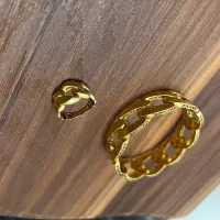 دستبند با انگشتر طلا