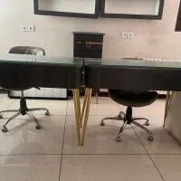 دو سری میز ناخن و‌ استندلاک ،خیلی شیک و لاکچری  نو