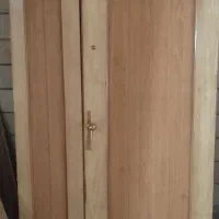 درب چوبی یکونیم لنگه