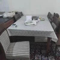 میز غذاخوری شش نفره|میز و صندلی غذاخوری|پرند, فاز ۵|دیوار