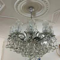 لوستر ده شاخه کریستال|لوستر و چراغ آویز|گنبد کاووس, |دیوار