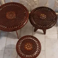 میزهندی دکوری شیک سه سایز بزرگ چوبی دکوری|مبلمان خانگی و میز عسلی|مشهد, شفا|دیوار