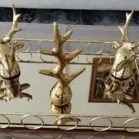 سینی آینه ای با مجسمه ها|مجسمه، تندیس، ماکت|خرم‌آباد, |دیوار