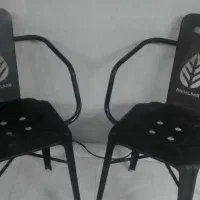 صندلی فلزی نهالسان کافه رستوران تعداد ۱۶ عدد