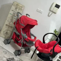 ست کالسکه عصایی و کریر baya baby care انگلستان اصل