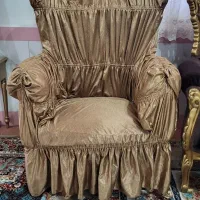 مبل سلطنتی 9نفره با،3تامیزوروکش دوخته شده|مبلمان خانگی و میز عسلی|میاندوآب, |دیوار