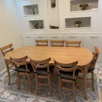نهارخوری ۸ نفره|میز و صندلی غذاخوری|کرج, باغستان|دیوار