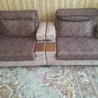 دوعدد مبل کاناپه تخت خواب شو|مبلمان خانگی و میز عسلی|اردکان, |دیوار