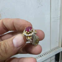 انگشتر یاقوت دونه اناری