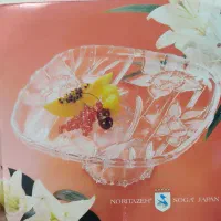 میوه خوری کریستال سوگا ژاپن پایه دار با کارتون|ظروف سرو و پذیرایی|کرمانشاه, |دیوار