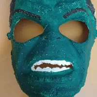 صورت هالک ساخته شده با خمیر پاپی ماشه