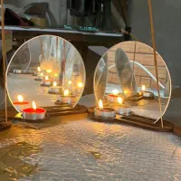 آینه هفت سین دکوری مدل دفرمه گنبدی و.ابعاد سفارشی|آینه|قائم‌شهر, |دیوار