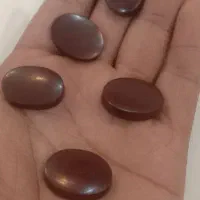 هبهاب سرخ نگین شده خالص و کمیاب