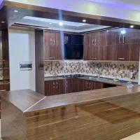 ست کامل کابینت MDF با اپن، هود و سینک