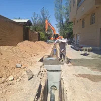 بیل میکانیکی تخریب و خاکبرداری لوله گذاری زیرسازی|خدمات پیشه و مهارت|شیراز, ارم|دیوار