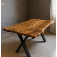 میز ناهارخوری 4 نفره چوب خود رنگ