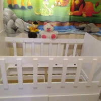 تخت کودک تختخواب کودک باتشک و میز ناهارخوری لترون|اسباب و اثاث بچه|اسلامشهر, مظفریه|دیوار