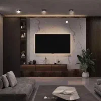 کابینت کناف کاغذدیواری پارکت