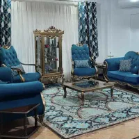 مبل ۷نفره ومیزناهارخوری ۸نفره ودوتاعسلی میزجلومبلی