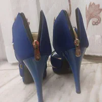 کفش زنانه مجلسی پاشنه دار، رنگ آبی خاص، سایز۳۹|کیف، کفش، کمربند|تهران, شهر زیبا|دیوار