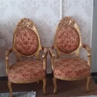 مبل سلطنتی ۹نفره چوبی|مبلمان خانگی و میز عسلی|شیراز, شهرک فرهنگیان|دیوار