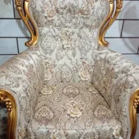 مبل استیل ۹نفره چوب طلایی
