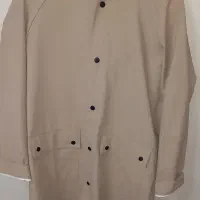 بارانی بلند کرم رنگ